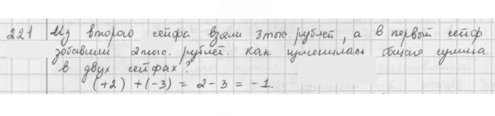 Скан решения номера 221