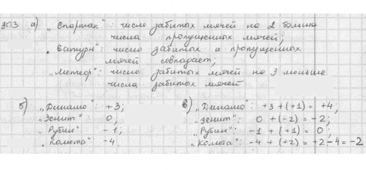 Скан решения номера 303