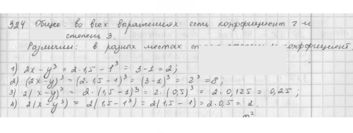 Скан решения номера 324