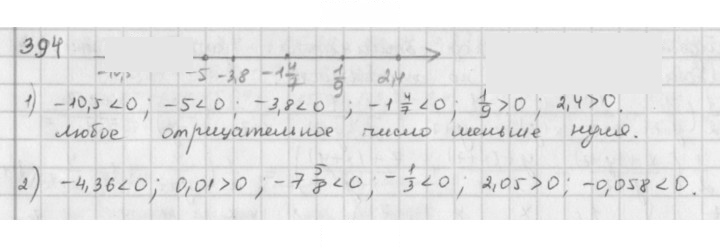 Скан решения номера 394