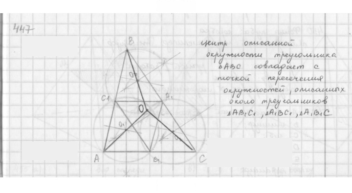 Скан решения номера 447