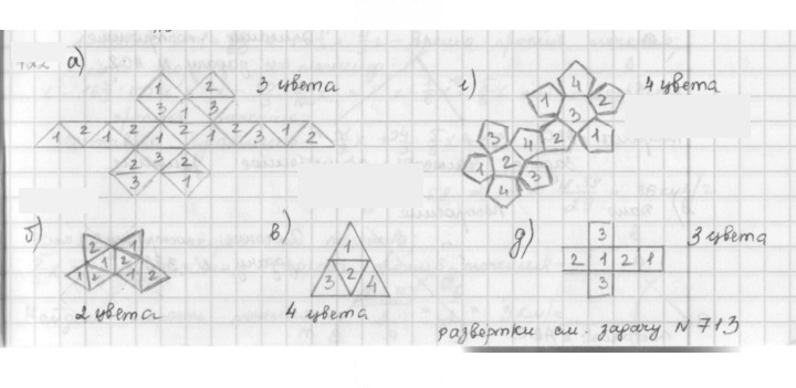Скан решения номера 722