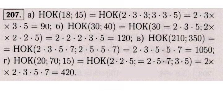Скан решения номера 207 (202)