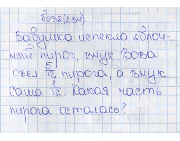Скан решения номера 238 (234)
