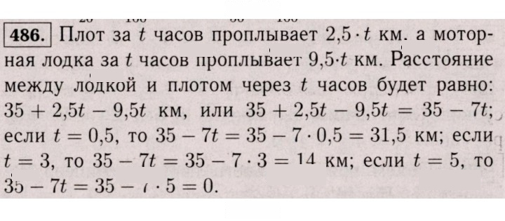 Скан решения номера 486 (481)