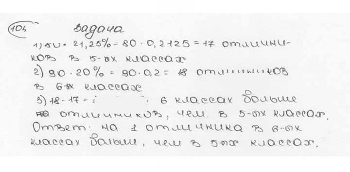 Скан решения номера 1040 (151)