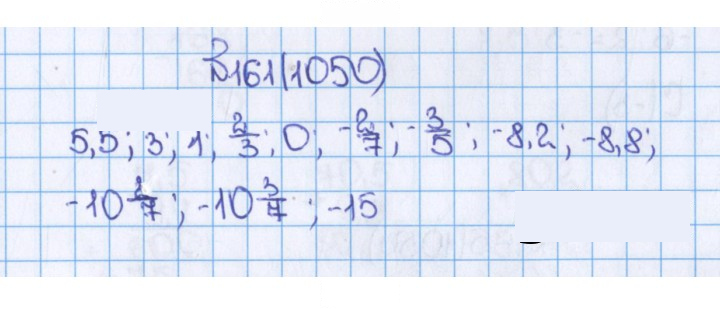 Скан решения номера 1050 (161)