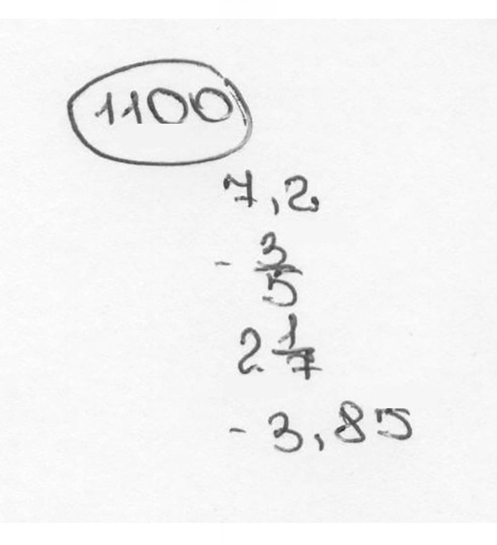 Скан решения номера 1100 (211)