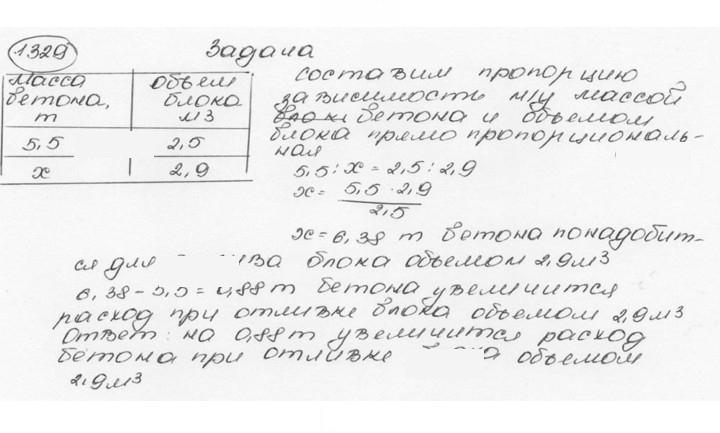 Скан решения номера 1329 (440)