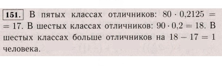 Скан решения номера 151 (1040)