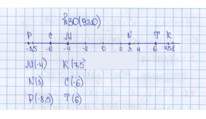Скан решения номера 30 (920)