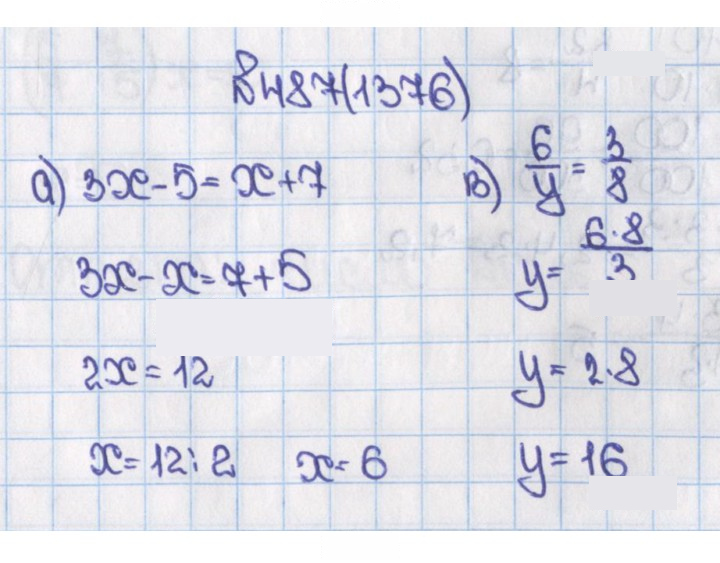 Скан решения номера 487 (1376)