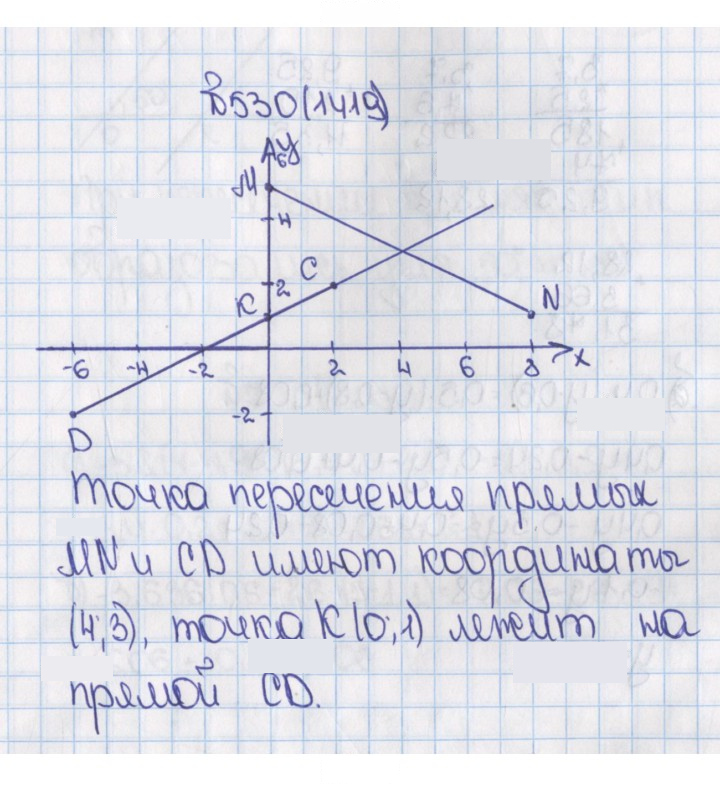 Скан решения номера 530 (1419)