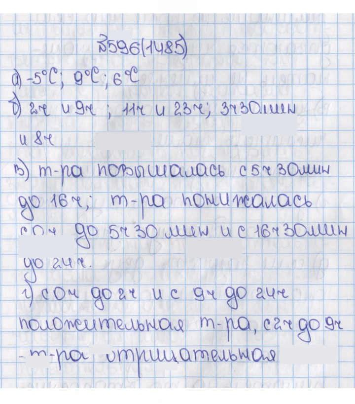 Скан решения номера 596 (1485)