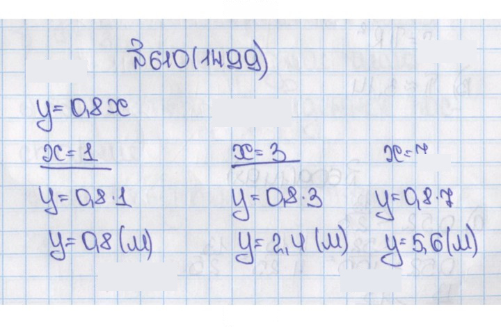 Скан решения номера 610 (1499