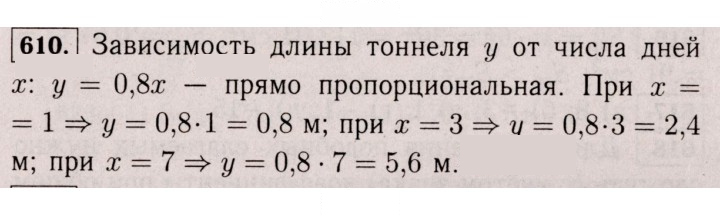Скан решения номера 610 (1499