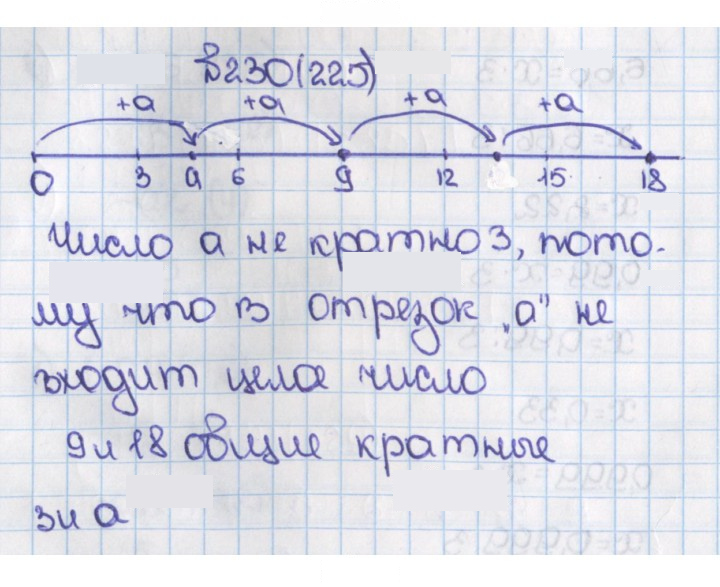 Скан решения номера 225 (230)