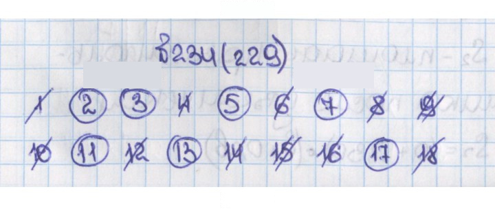 Скан решения номера 229 (234)