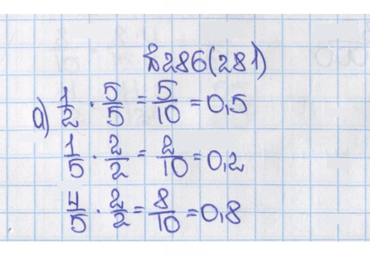 Скан решения номера 281 (286)