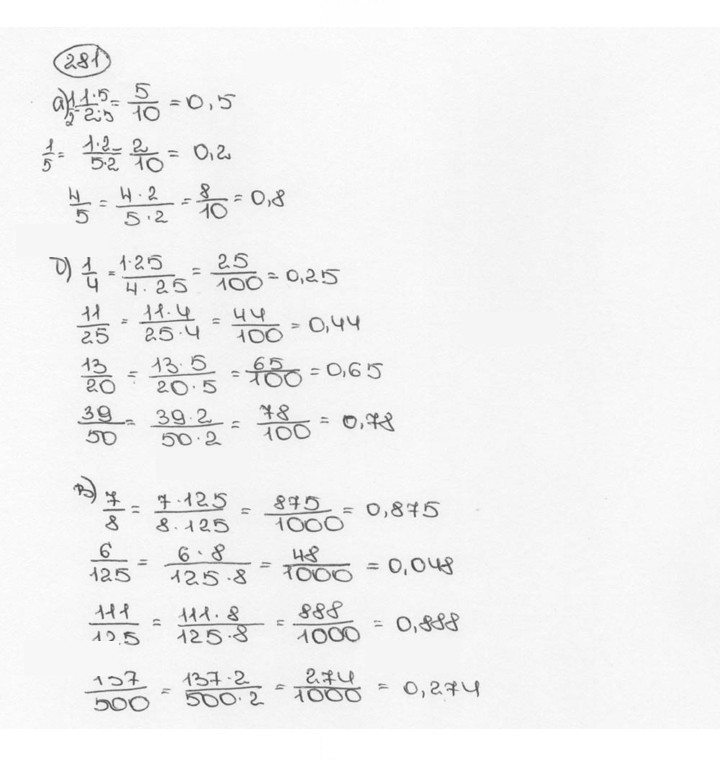 Скан решения номера 281 (286)