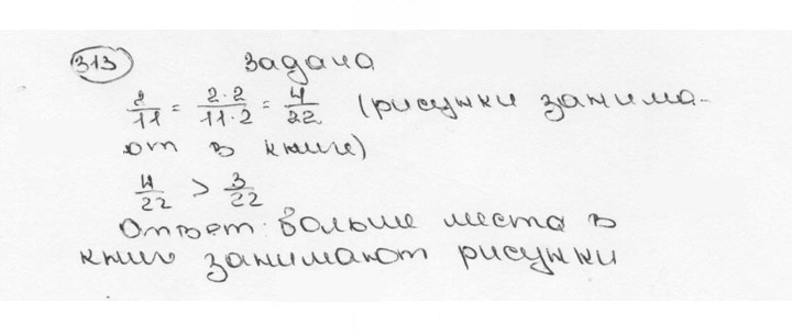 Скан решения номера 313 (318)
