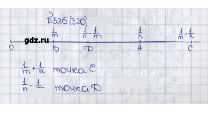 Скан решения номера 320 (325)