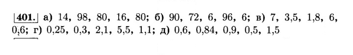 Скан решения номера 401 (406)