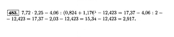 Скан решения номера 483 (488)