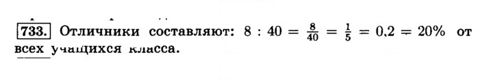 Скан решения номера 733 (739)