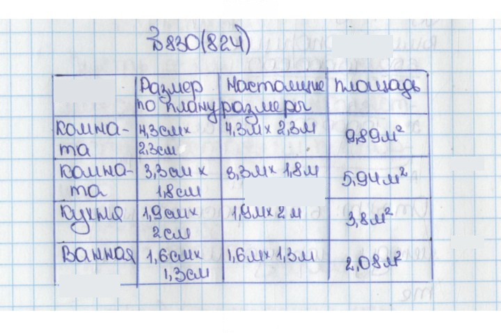 Скан решения номера 824 (830)