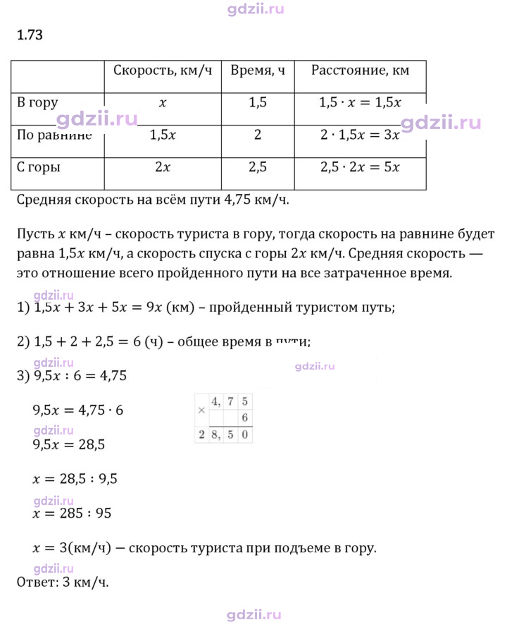 Скан решения номера 1.73