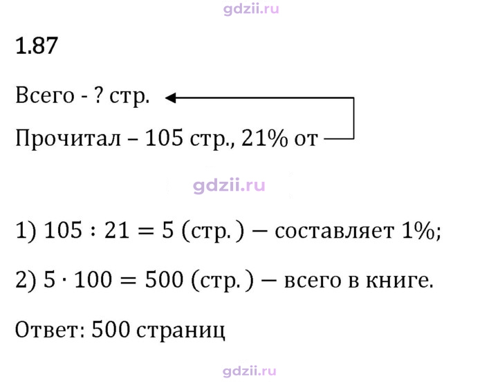 Скан решения номера 1.87