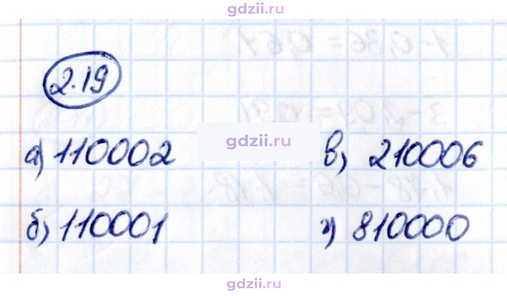 Скан решения номера 2.19