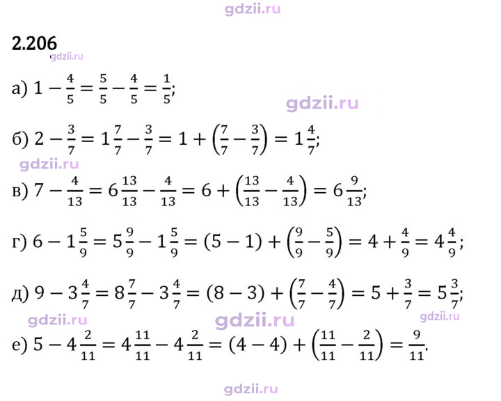 Скан решения номера 2.206