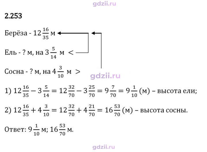 Скан решения номера 2.253