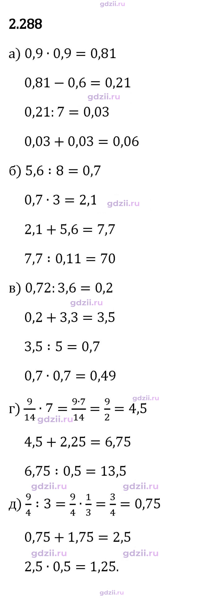 Скан решения номера 2.288