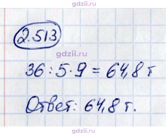 Скан решения номера 2.513