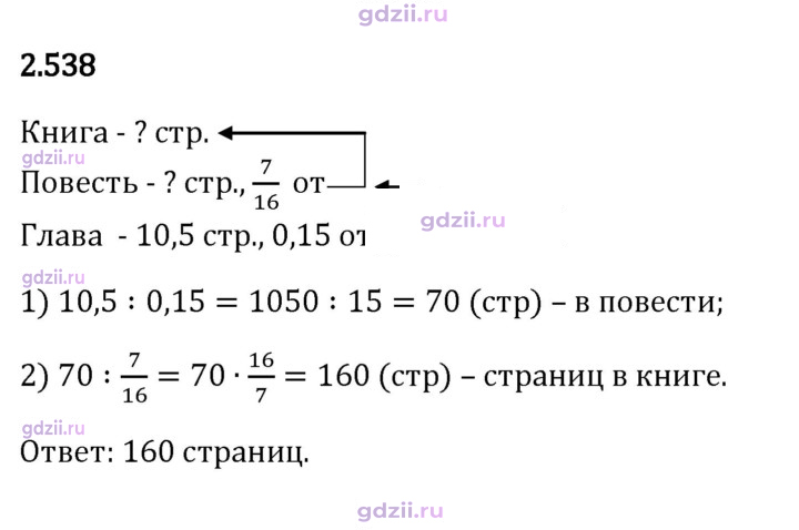 Скан решения номера 2.538