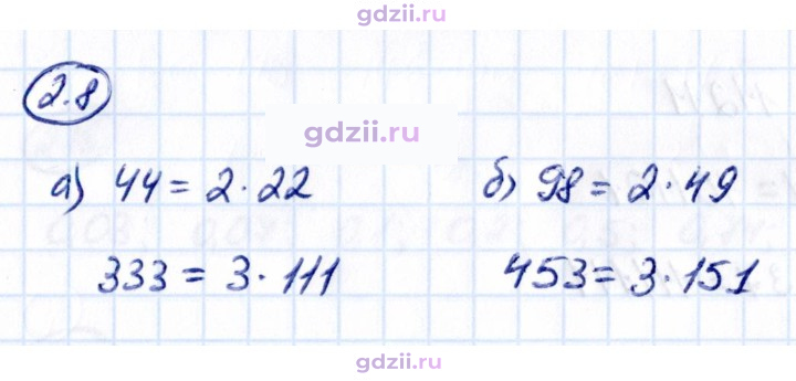 Скан решения номера 2.8