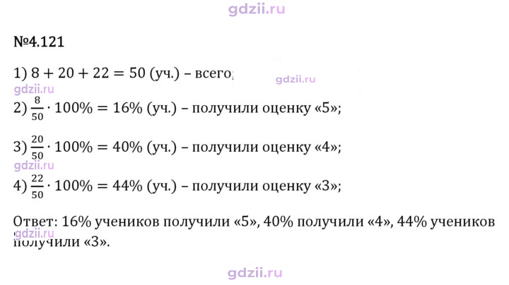 Скан решения номера 4.121