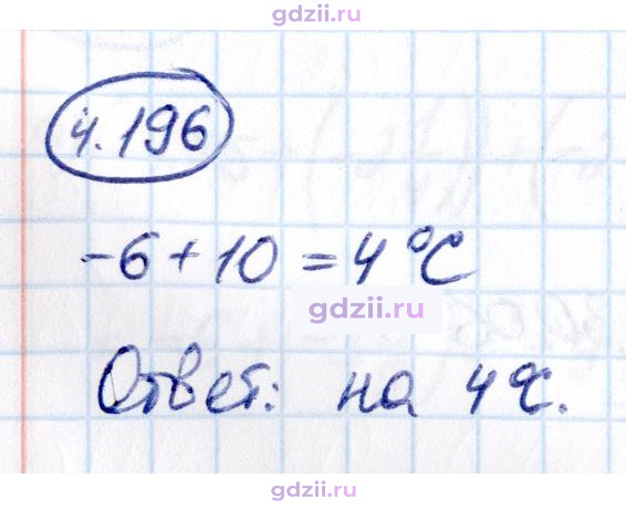 Скан решения номера 4.196