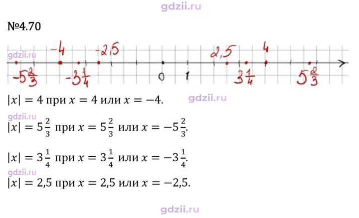 Скан решения номера 4.70