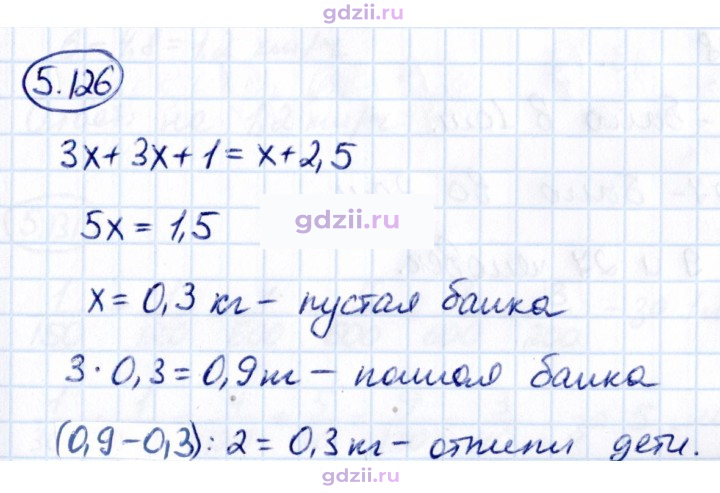 Скан решения номера 5.126