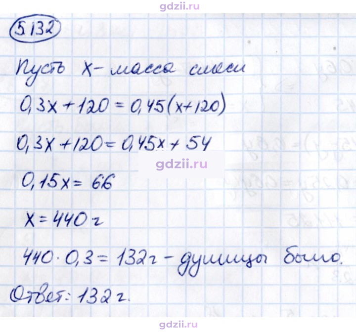 Скан решения номера 5.132