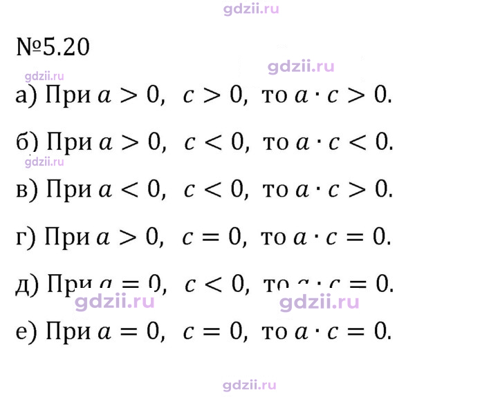 Скан решения номера 5.20