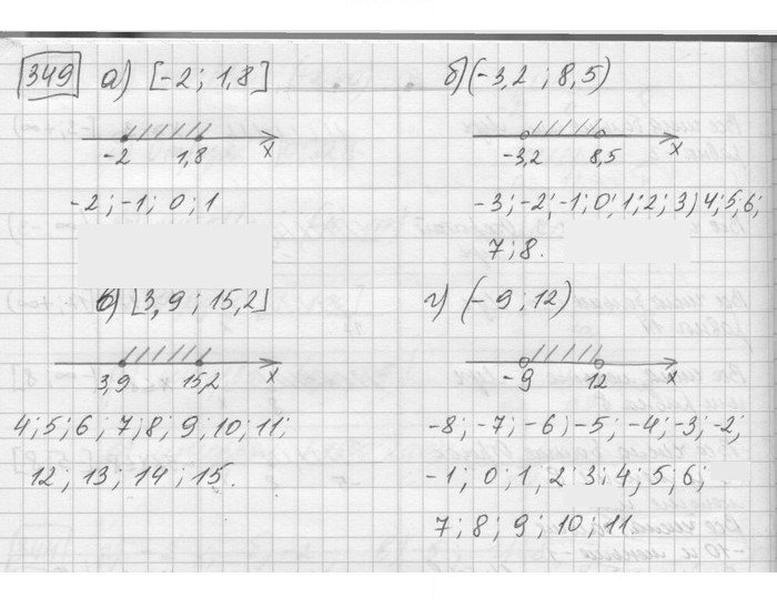 Скан решения номера 349