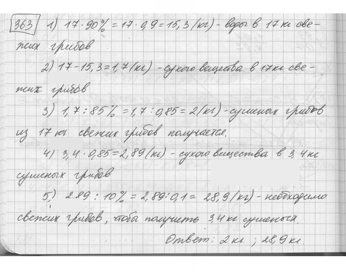 Скан решения номера 363