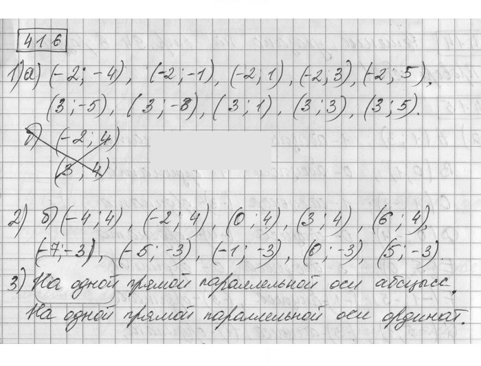 Скан решения номера 416