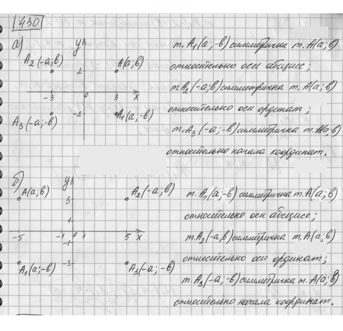 Скан решения номера 430