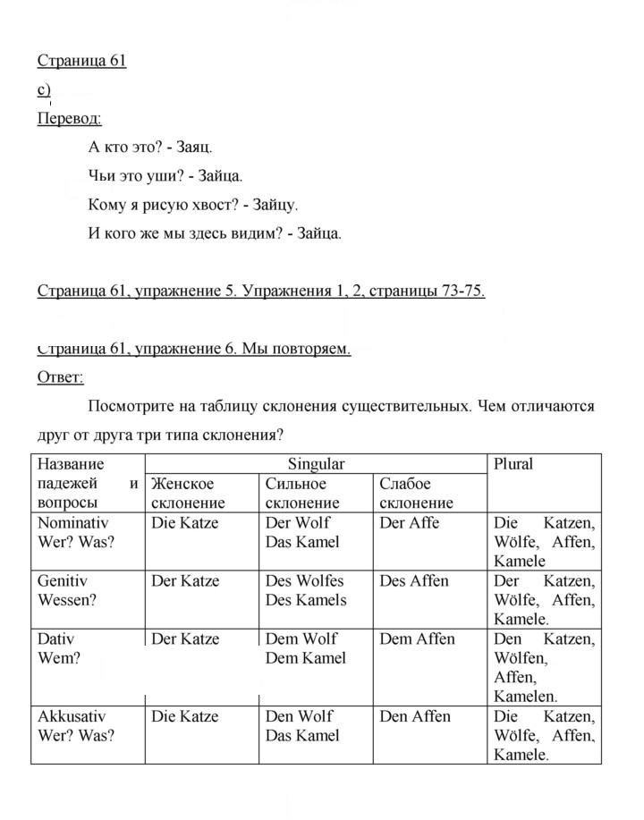 Скан решения номера 61